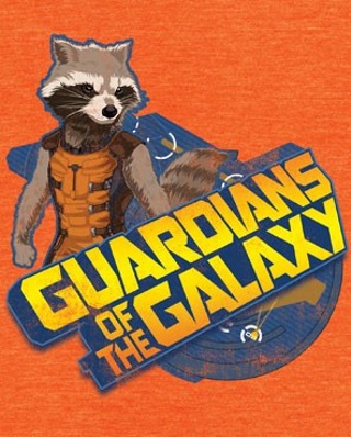 (image for) Rocket Raccoon Orange T-Shirt - Click Image to Close